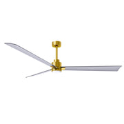 Matthews Fan Atlas Alessandra-LK 72" Ceiling Fan with LED Light - Brushed Brass/Brushed Nickel