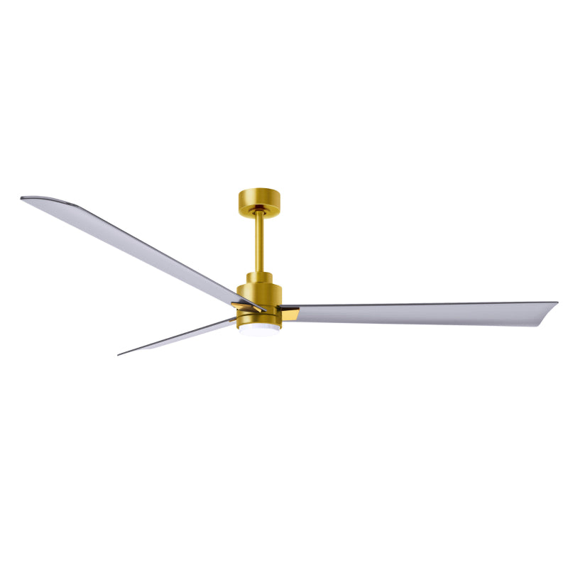 Matthews Fan Atlas Alessandra-LK 72" Ceiling Fan with LED Light - Brushed Brass/Brushed Nickel