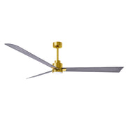 Matthews Fan Atlas Alessandra-LK 72" Ceiling Fan with LED Light - Brushed Brass/Barn Wood