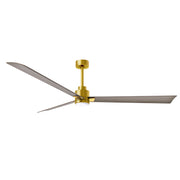 Matthews Fan Atlas Alessandra-LK 72" Ceiling Fan with LED Light - Brushed Brass/Gary Ash