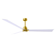 Matthews Fan Atlas Alessandra-LK 72" Ceiling Fan with LED Light - Brushed Brass/Matte White