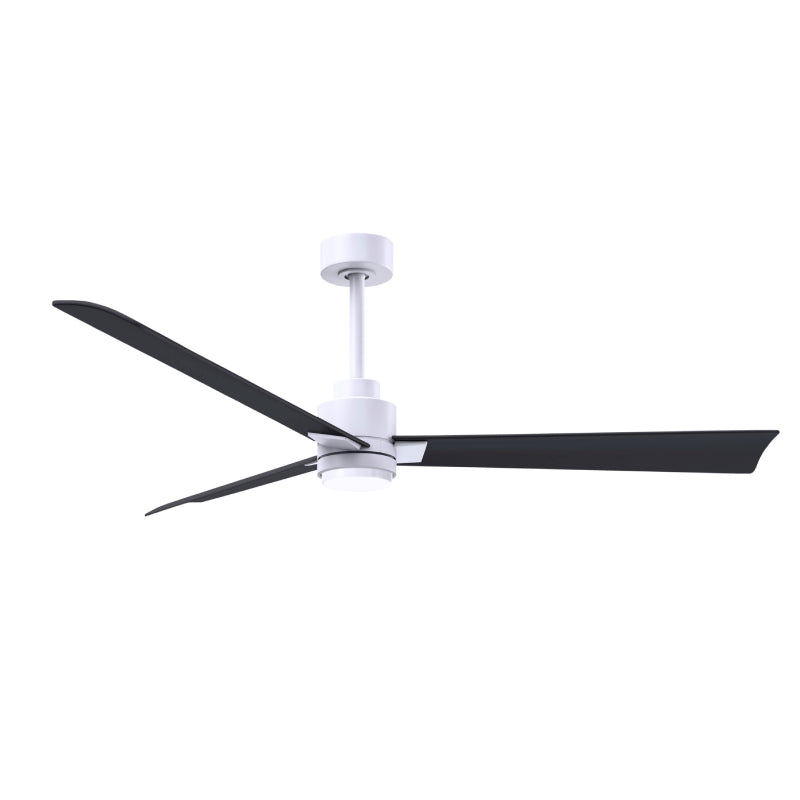 Matthews Fan Atlas Alessandra-LK 56" Ceiling Fan with LED Light - Matte White/Matte Black