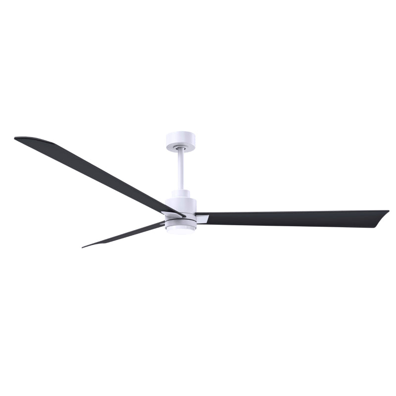 Matthews Fan Atlas Alessandra-LK 72" Ceiling Fan with LED Light - Matte White/Matte Black