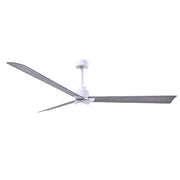 Matthews Fan Atlas Alessandra-LK 72" Ceiling Fan with LED Light - Matte White/Barn Wood