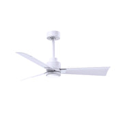 Matthews Fan Atlas Alessandra-LK 42" Ceiling Fan with LED Light - Matte White/Matte White