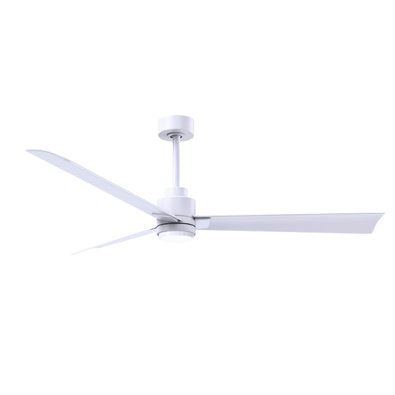 Matthews Fan Atlas Alessandra-LK 56" Ceiling Fan with LED Light - Matte White/Matte White