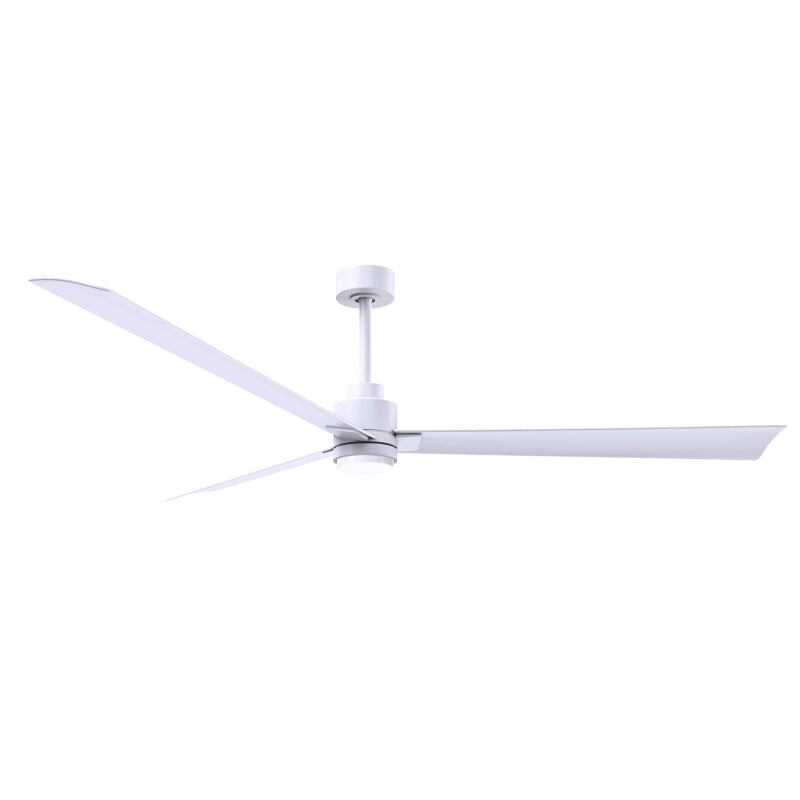 Matthews Fan Atlas Alessandra-LK 72" Ceiling Fan with LED Light - Matte White/Matte White