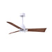 Matthews Fan Atlas Alessandra-LK 42" Ceiling Fan with LED Light - Matte White/Walnut