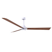 Matthews Fan Atlas Alessandra-LK 72" Ceiling Fan with LED Light - Matte White/Walnut