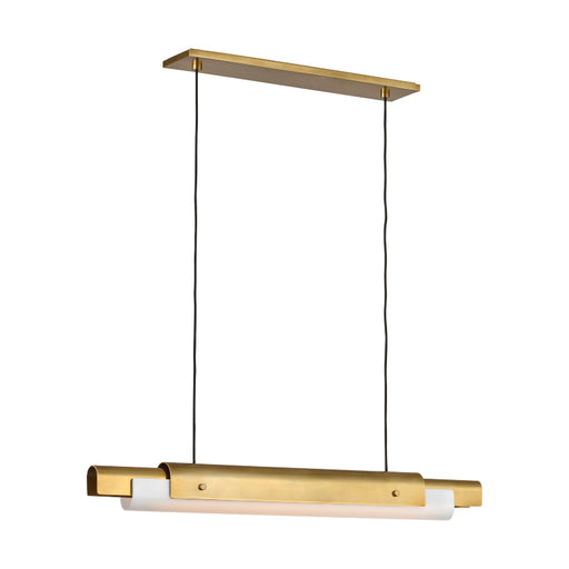 Visual Comfort AKLS675 Ambrose 36" LED Chandelier - Hand-Rubbed Antique Brass