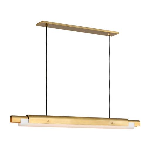 Visual Comfort AKLS676 Ambrose 54" LED Chandelier - Hand-Rubbed Antique Brass