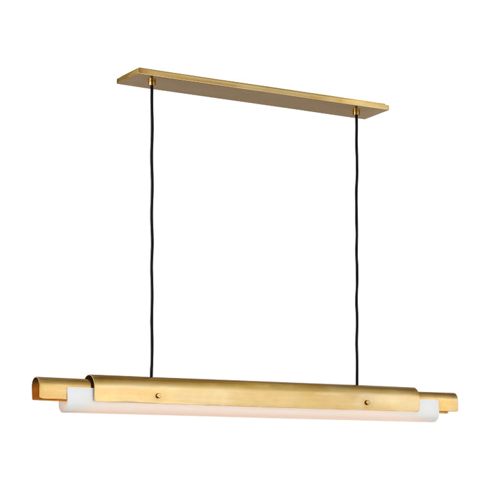 Visual Comfort AKLS676 Ambrose 54" LED Chandelier - Hand-Rubbed Antique Brass