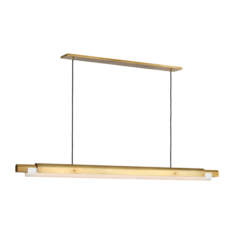 Visual Comfort AKLS677 Ambrose 72" LED Chandelier - Hand-Rubbed Antique Brass