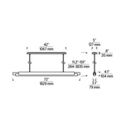 Visual Comfort AKLS677 Ambrose 72" LED Chandelier