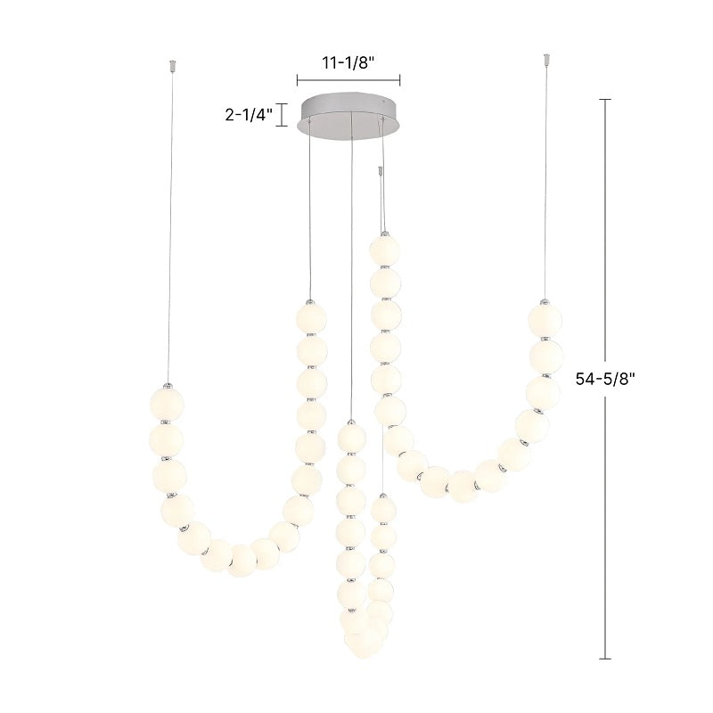 Alora CH321803 Akoya 54" LED Chandelier