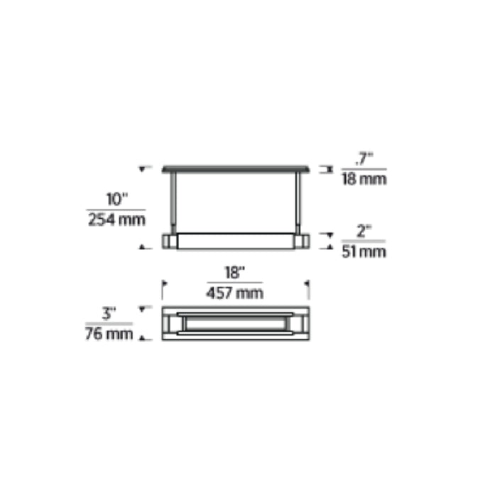 Visual Comfort AKPC684 Capa 1-lt 18" LED Picture Light, Warm Dim