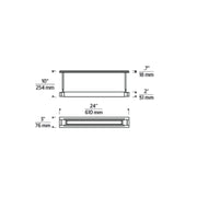 Visual Comfort AKPC685 Capa 1-lt 24" LED Picture Light, Warm Dim