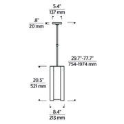 Visual Comfort AKPD241 Maybeck 1-lt 8" LED Pendant