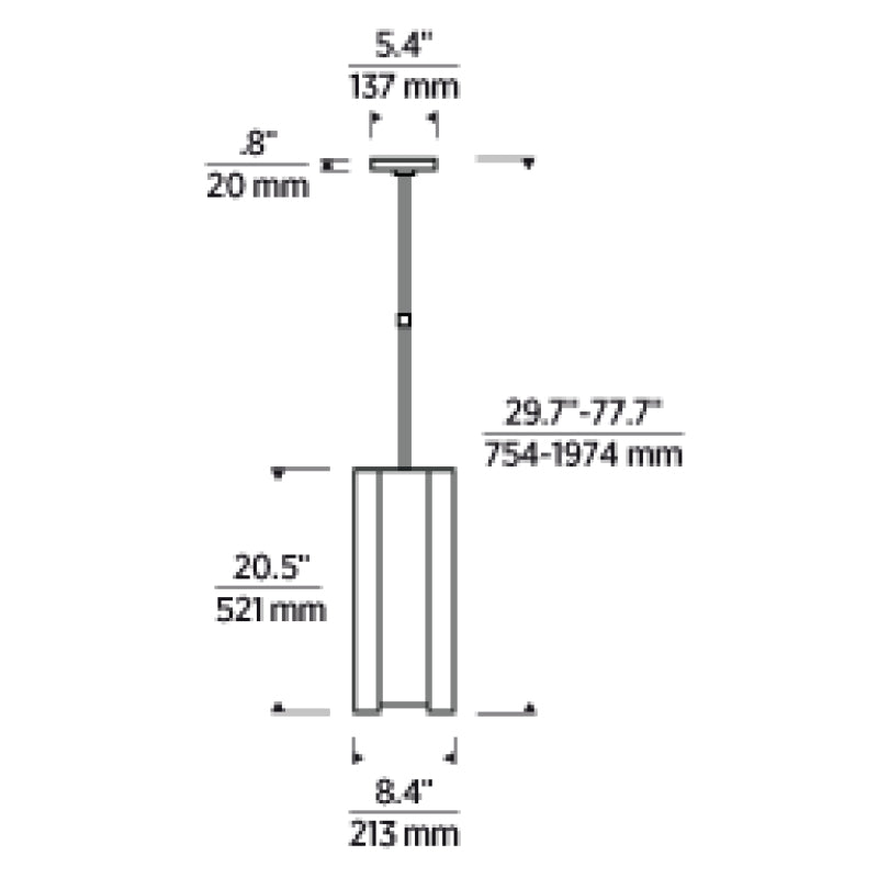 Visual Comfort AKPD241 Maybeck 1-lt 8" LED Pendant