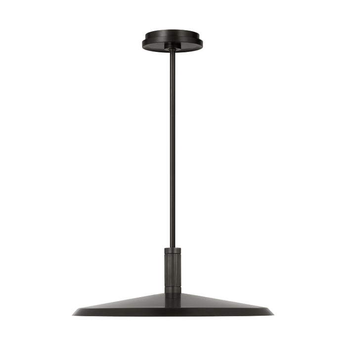 Visual Comfort AKPD682 Saucer Direct 1-lt 18" LED Pendant - Bronze/Darkened Brass