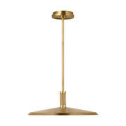 Visual Comfort AKPD682 Saucer Direct 1-lt 18" LED Pendant - Hand Rubbed Antique Brass