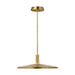 Visual Comfort AKPD682 Saucer Direct 1-lt 18" LED Pendant - Hand Rubbed Antique Brass