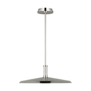 Visual Comfort AKPD682 Saucer Direct 1-lt 18" LED Pendant - Polished Nickel