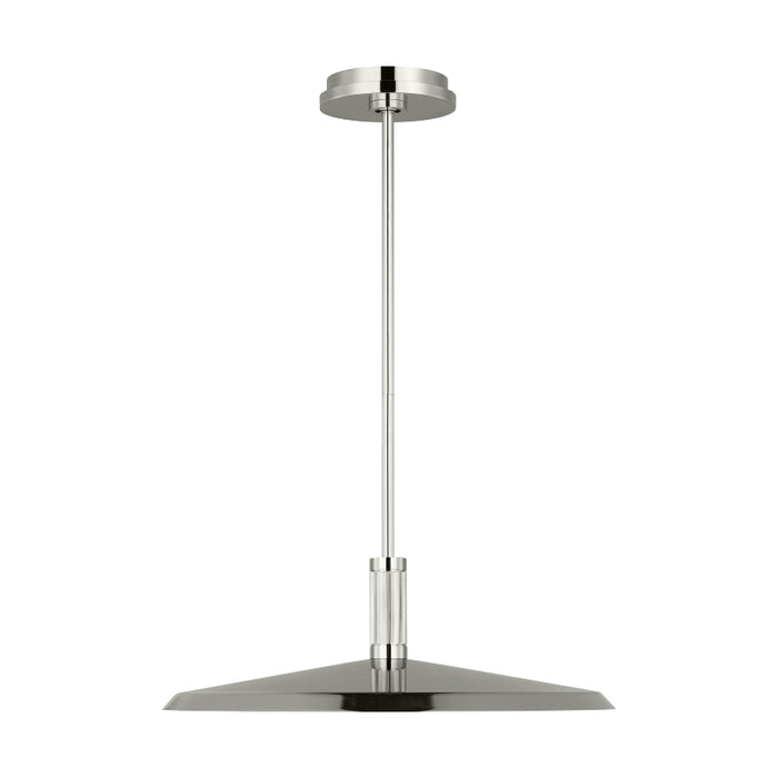 Visual Comfort AKPD682 Saucer Direct 1-lt 18" LED Pendant - Polished Nickel