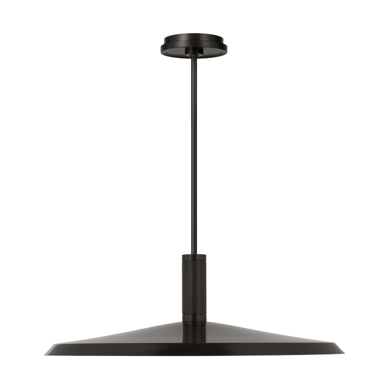 Visual Comfort AKPD683 Saucer Direct 1-lt 24" LED Pendant - Bronze/Darkened Brass