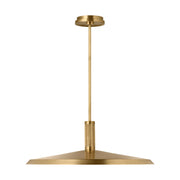 Visual Comfort AKPD683 Saucer Direct 1-lt 24" LED Pendant - Hand Rubbed Antique Brass