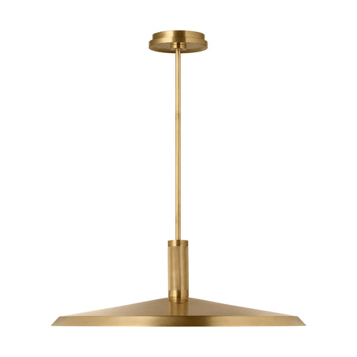 Visual Comfort AKPD683 Saucer Direct 1-lt 24" LED Pendant - Hand Rubbed Antique Brass