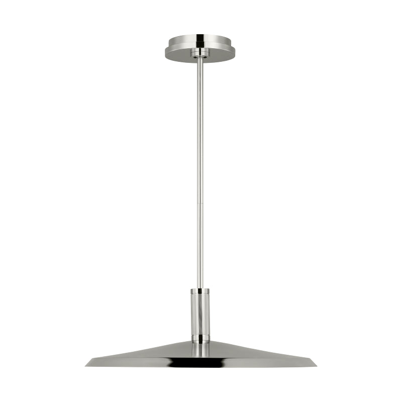Visual Comfort AKPD683 Saucer Direct 1-lt 24" LED Pendant - Polished Nickel