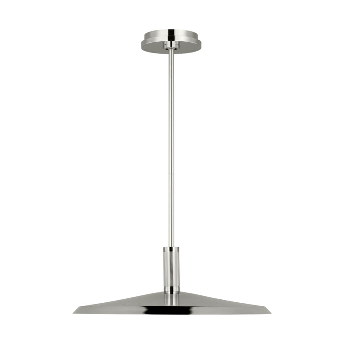 Visual Comfort AKPD683 Saucer Direct 1-lt 24" LED Pendant - Polished Nickel