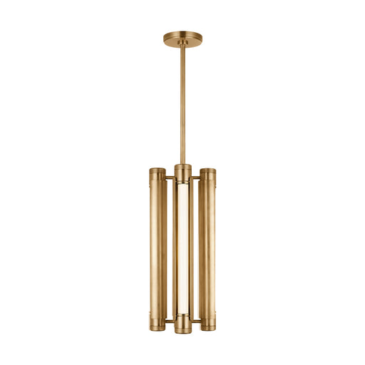 Visual Comfort AKPD690 Capa 4-lt 10" LED Pendant - Hand Rubbed Antique Brass