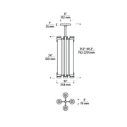 Visual Comfort AKPD690 Capa 4-lt 10" LED Pendant