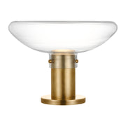 Visual Comfort AKTB681 Morgan 16" LED Table Lamp - Hand Rubbed Antique Brass/Clear