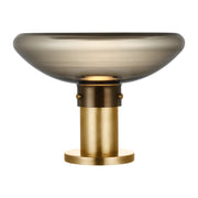 Visual Comfort AKTB681 Morgan 16" LED Table Lamp - Hand Rubbed Antique Brass/Smoke