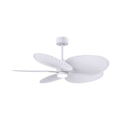 Matthews Fan Atlas Alessandra Tropical-LK 48" Ceiling Fan with LED Light - Matte White/Matte White