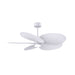Matthews Fan Atlas Alessandra Tropical-LK 48" Ceiling Fan with LED Light - Matte White/Matte White