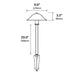 Focus Industries AL2201 9" LED Bell Hat Area Light