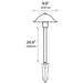 Focus Industries AL2202 9" 7W LED Bell Hat Area Light