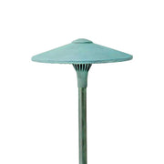 Focus Industries AL05LEDP 10" Aluminum 4W LED China Hat Area Light, 12V - Rubbed Verde