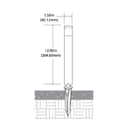 Focus Industries AL08SM 1-lt 12" Tall LED Area Light Bollard