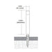 Focus Industries AL08SM 1-lt 12" Tall LED Area Light Bollard