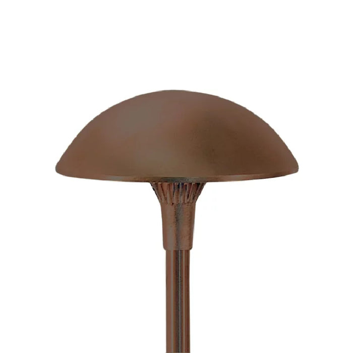 Focus Industries AL12LEDP 8" LED Mushroom Area Light - Brass Acid Rust