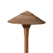 Focus Industries AL15LEDP 8" LED Tiki Area Light - Brass Acid Rust