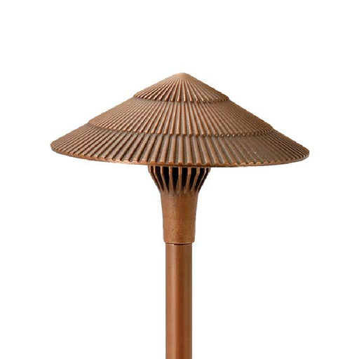 Focus Industries AL15LEDP 8" LED Tiki Area Light - Brass Acid Rust