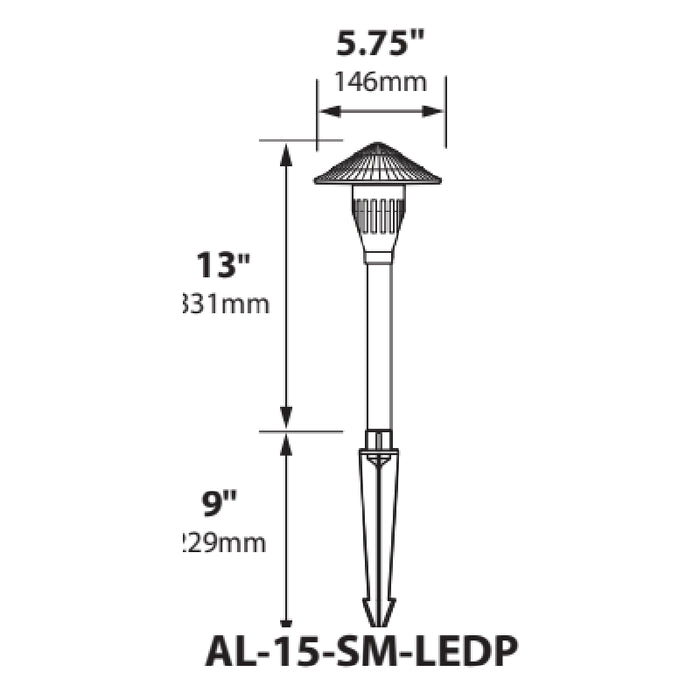 Focus Industries AL15SMLEDP 6" LED Tiki Area Light
