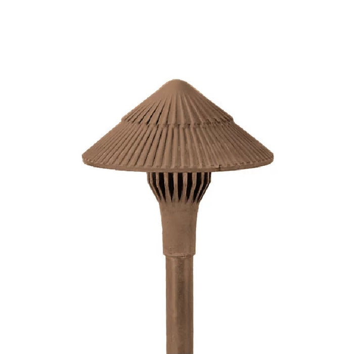 Focus Industries AL15SMLEDP 6" LED Tiki Area Light - Brass Acid Rust