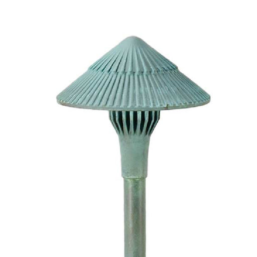 Focus Industries AL15SMLEDP 6" LED Tiki Area Light - Brass Acid Verde
